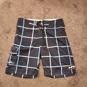 Billabong Men's Black and Blue Swim Shorts